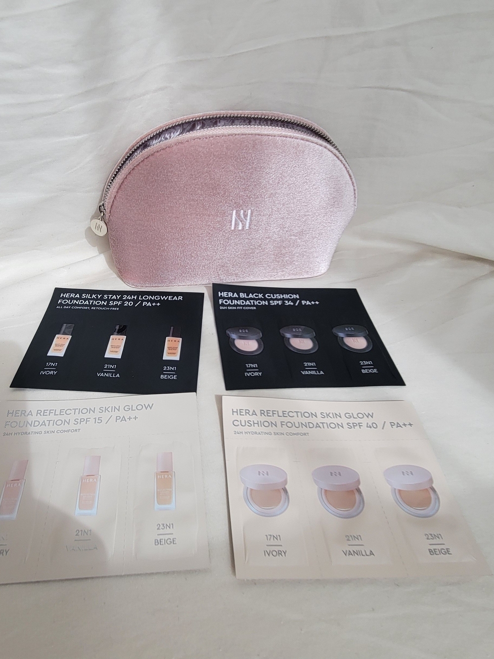 ✨ HERA Beauty Plush Velvet Cosmetic Pouch ✨
